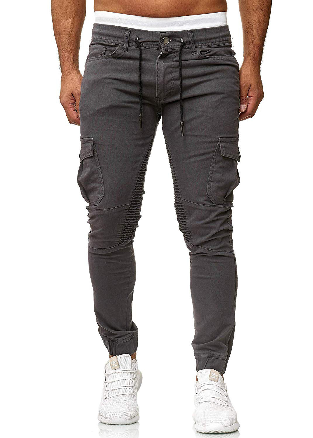 Men's Versatile Casual Sweatpants Woven Pocket Patchwork